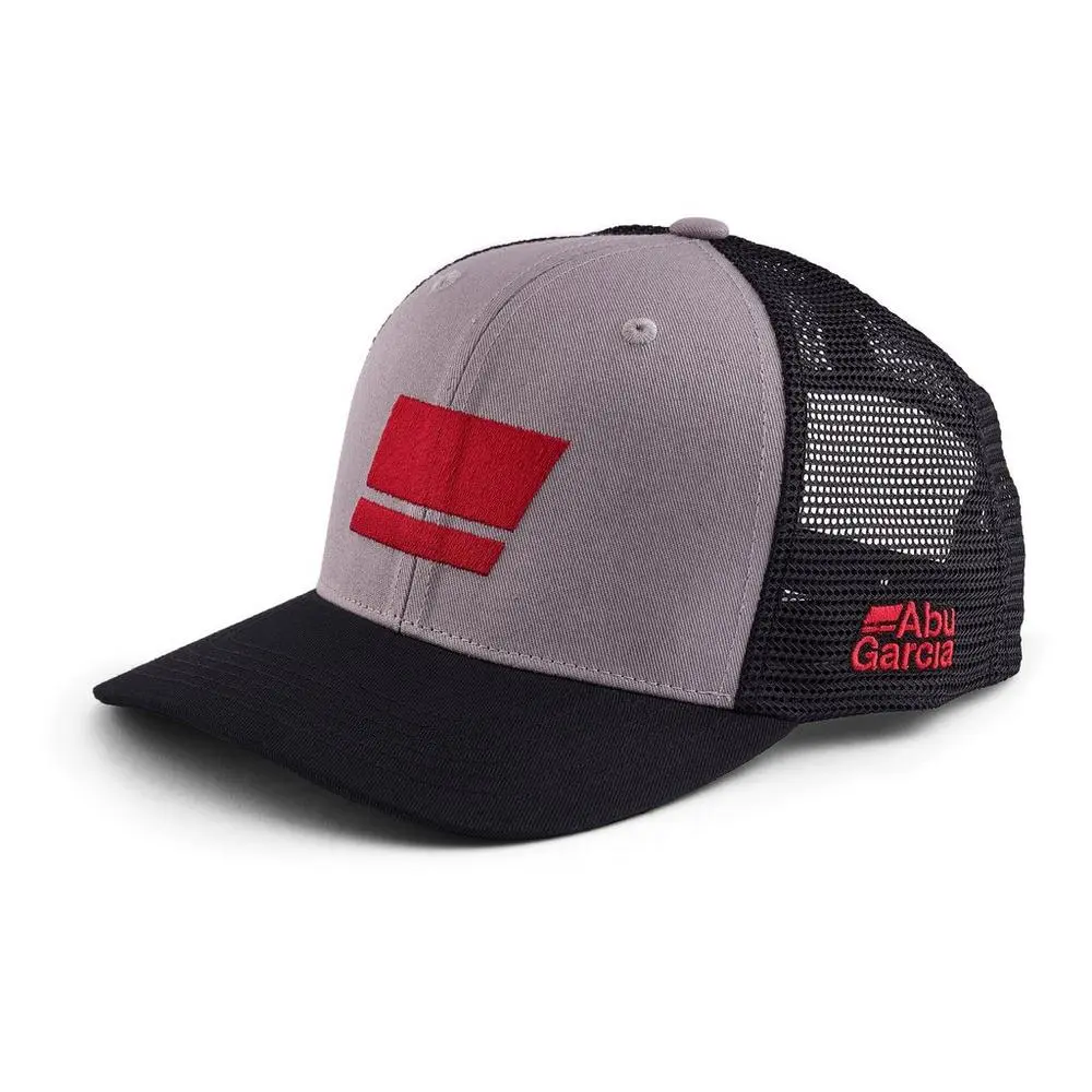 [1640096] Abu Garcia Flag Trucker Cap Grey Black Black