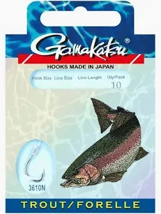 [1401560120000010] Gamakatsu Trout 3610N (0,14mm, 1,00m, #12)
