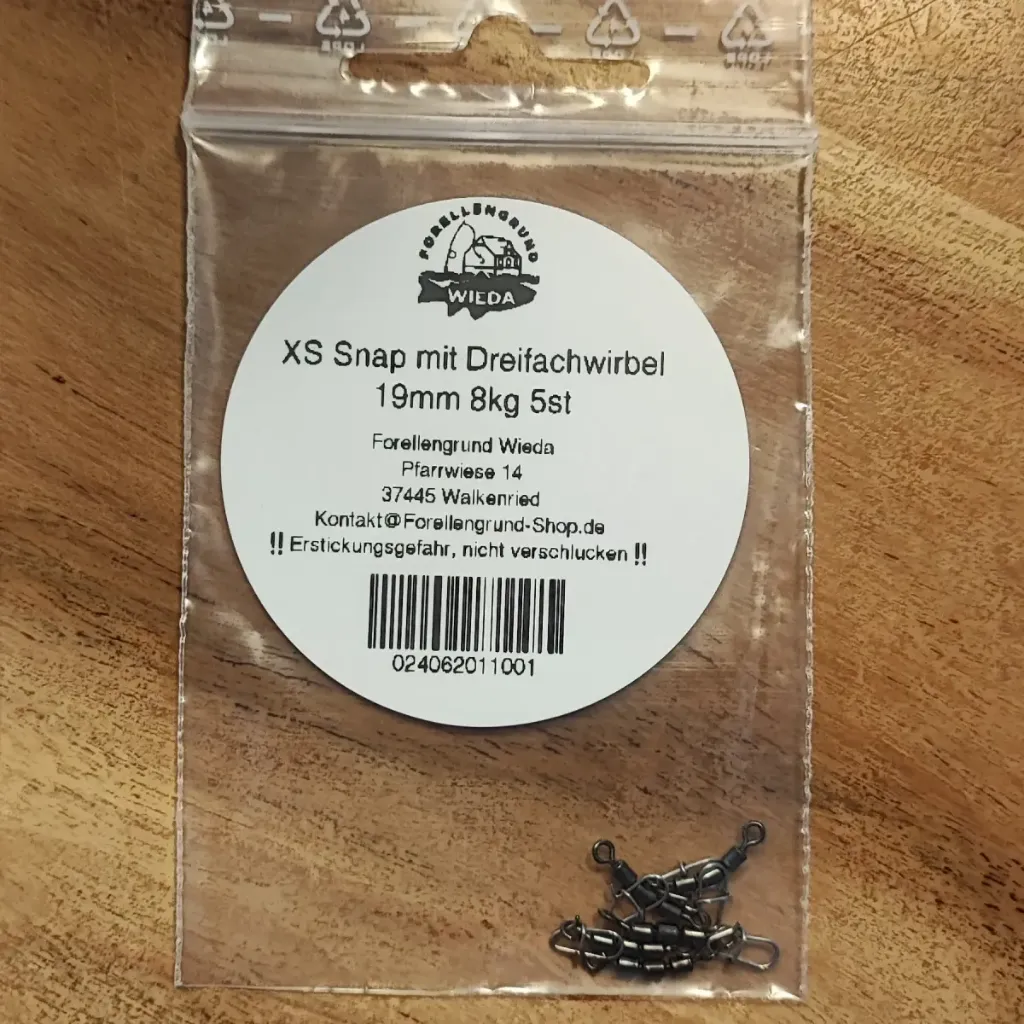 Forellengrund Snap mit Dreifachwirbel