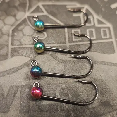 [90] Tungsten Jig HENDS-BL120-Haken (#4, Regenbogen, 4,6mm)