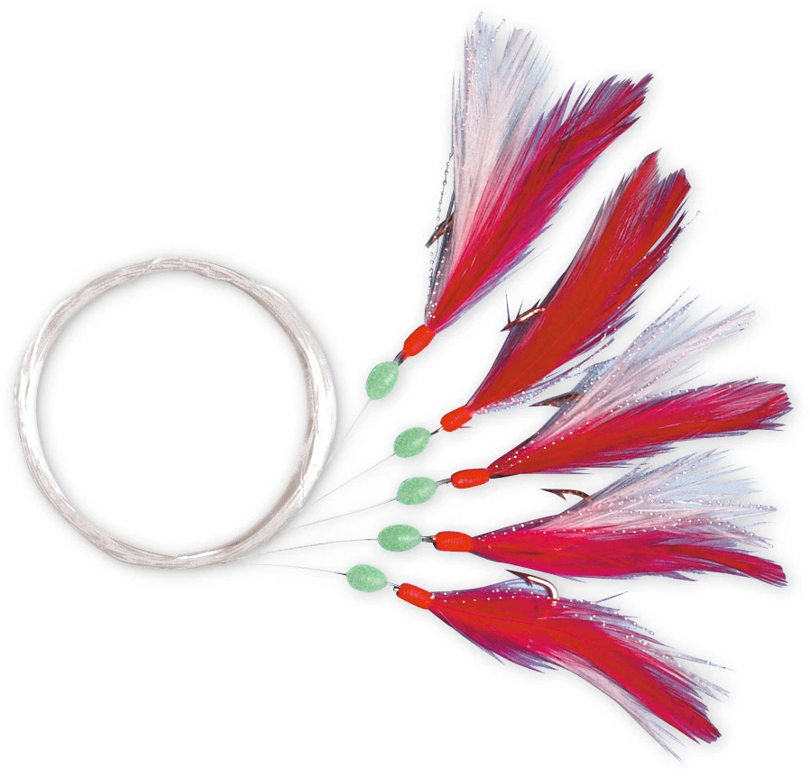 [3504002] Zebco Z Sea Makrelen Rig federn rot/weiß