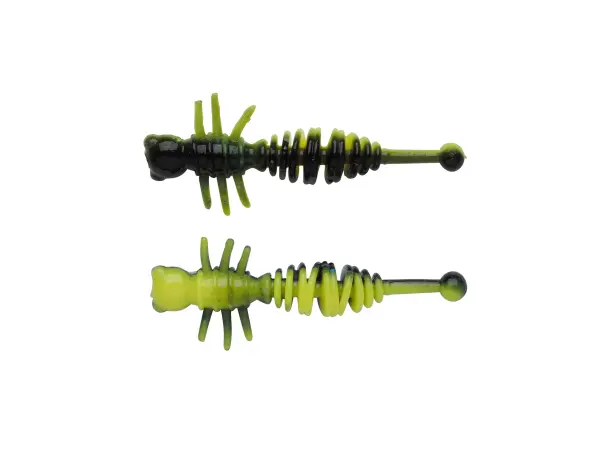 [1621114] Berkley PowerBait® Power® Larvae (55mm, Black / Sunshine Yellow)